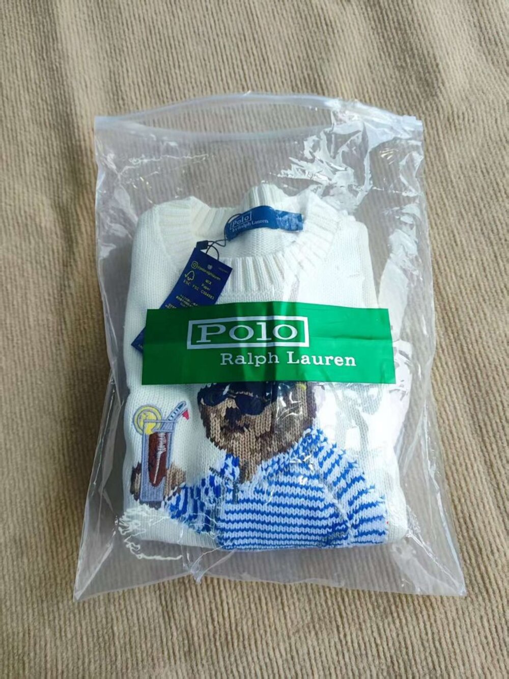 ๐ป Polo Ralph Lauren Golf Polo Bear Crewneck Knit Sweater - Picture 7 of 7